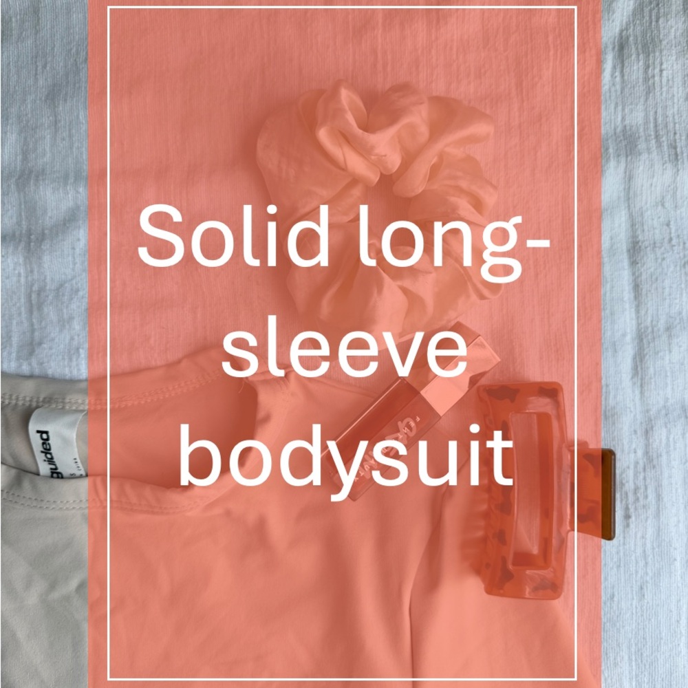 Cream Long-Sleeve Bodysuit